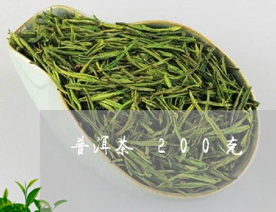 普洱茶 200克/2023031704928